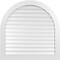 Ekena Millwork Round Top Surface Mount PVC Gable Vent: Functional, w/ 3-1/2"W x 1"P Standard Frame, 42"W x 42"H GVPRT42X4201SF - alternate 1